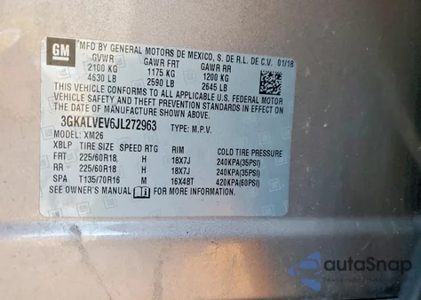 2018 GMC Terrain Slt z USA, uszkodzony, nr VIN 3GKALVEV6JL272963